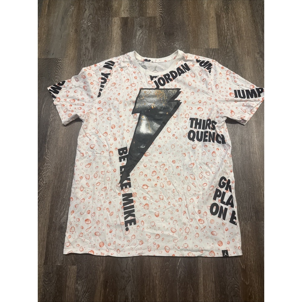 Nike Air Jordan Gatorade Be Like Mike Basketball All Over Print Shirt Men's XL